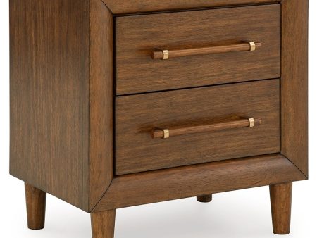 Lyncott - Brown - Two Drawer Night Stand Discount