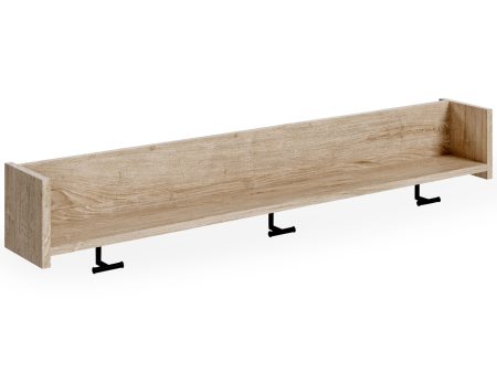 Oliah - Natural - Wall Mounted Coat Rack w Shelf Online now