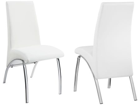 Bishop - Upholstered Dining Side Chair (Set of 2) - White Cheap