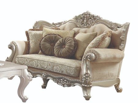 Bently - Loveseat - Fabric & Champagne Online now