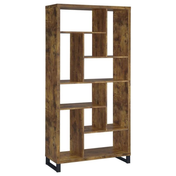 Delwin - 6-Shelf Bookshelf - Rustic Nutmeg Online