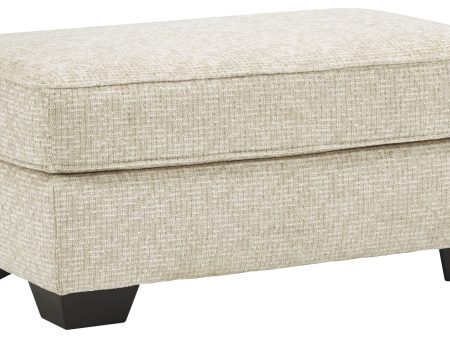 Haisley - Ivory - Ottoman For Discount