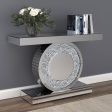 Bergenia - Mirrored Entryway Sofa Console Table - Silver Online Sale