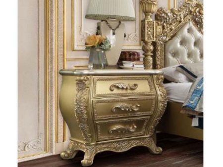 Cabriole - Nightstand - Gold Finish Fashion