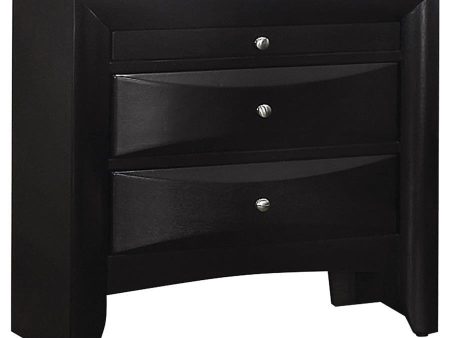 Briana - 2-Drawer Nightstand - Black Supply