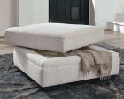 Dellara - Chalk - Ottoman With Storage Online Hot Sale