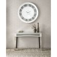 Noralie - Wall Clock - Mirrored & Faux Diamonds - 39  Fashion