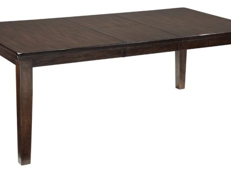 Haddigan - Dark Brown - Rectangular Dining Room Extension Table Discount