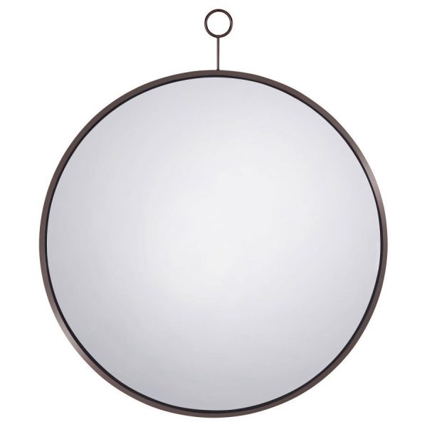 Gwyneth - Round Wall Mirror - Black Nickel Online Sale