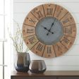 Payson - Antique Gray   Natural - Wall Clock Hot on Sale