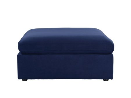 Crosby - Ottoman - Blue Fabric on Sale