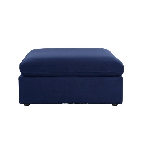 Crosby - Ottoman - Blue Fabric on Sale