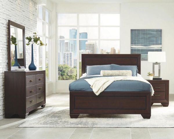 Kauffman - Transitional Panel Bed Bedroom Set For Sale