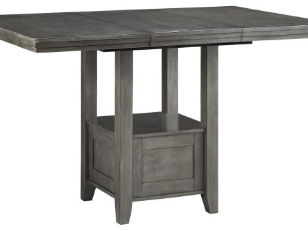 Hallanden - Gray - Rectangular Dining Room Counter Extension Table Sale