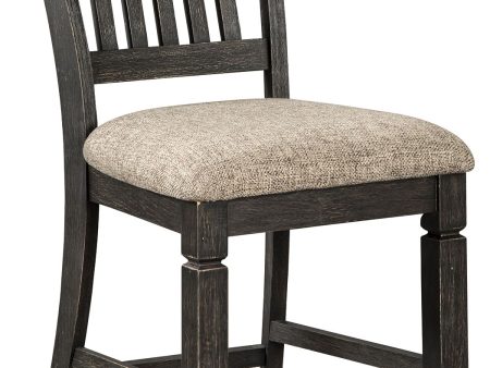 Tyler - Black   Grayish Brown - Upholstered Barstool (Set of 2) Online now