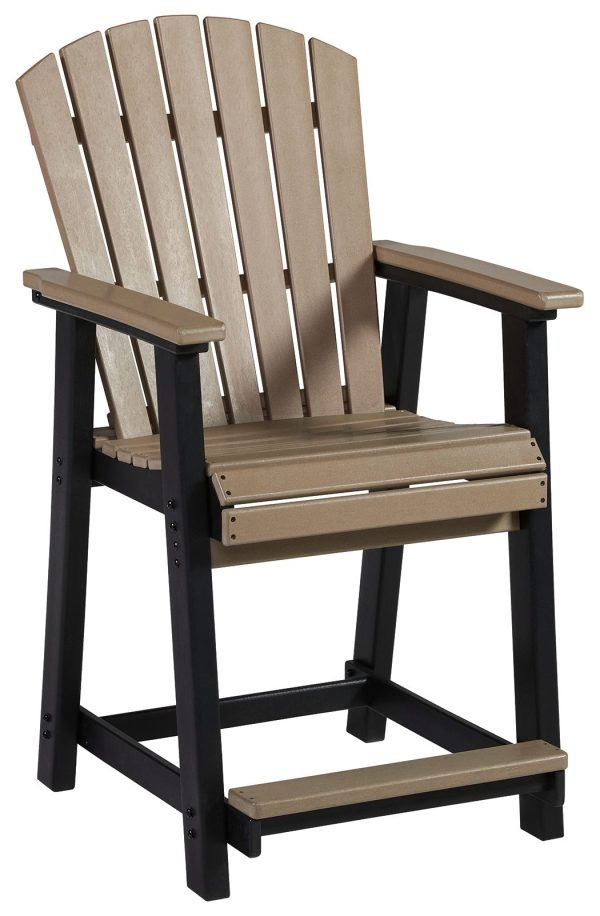 Fairen Trail - Black   Driftwood - Barstool (Set of 2) Online now