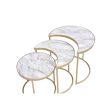 Anpay Coffee Table - Faux Marble & Gold Online Hot Sale