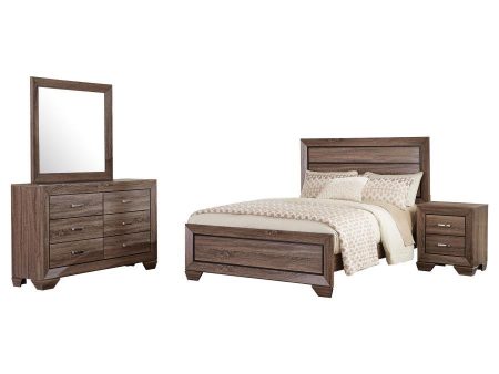 Kauffman - Transitional High Headboard Panel Bed Bedroom Set on Sale