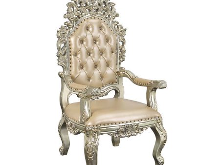 Sorina - Dining Chair (Set of 2) - PU & Antique Gold Finish - 60  Online Sale