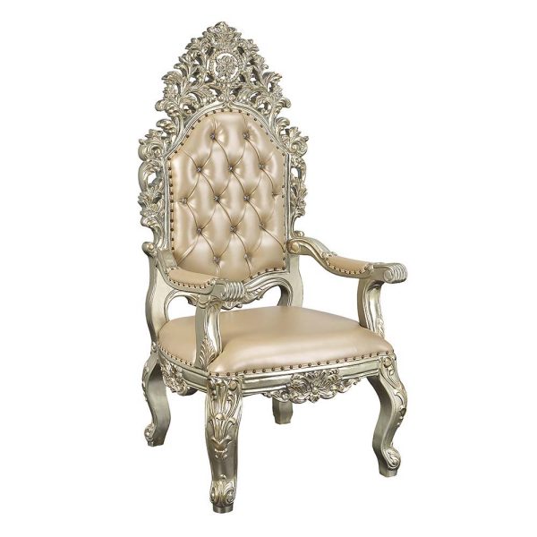 Sorina - Dining Chair (Set of 2) - PU & Antique Gold Finish - 60  Online Sale