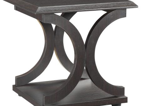 Shelly - Rectangular Engineered Wood Side End Table - Cappuccino Online now