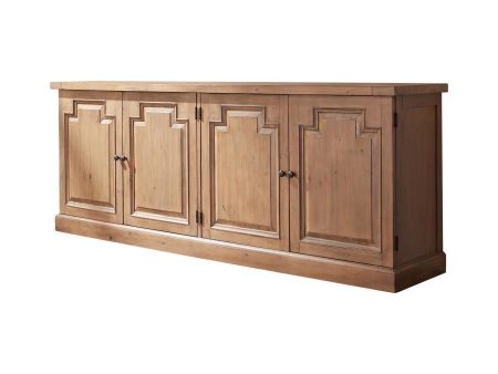 Florence - 4 Door Dining Sideboard Buffet Cabinet - Rustic Honey Discount