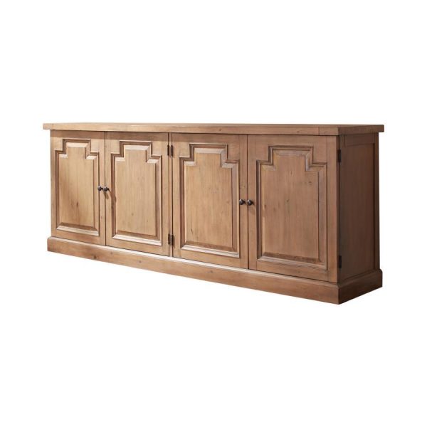 Florence - 4 Door Dining Sideboard Buffet Cabinet - Rustic Honey Discount