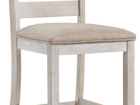 Skempton - White - Upholstered Barstool (Set of 2) Discount