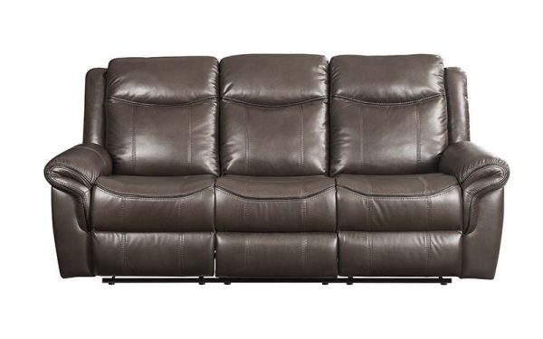 Lydia - Sofa - Brown Leather Aire For Discount