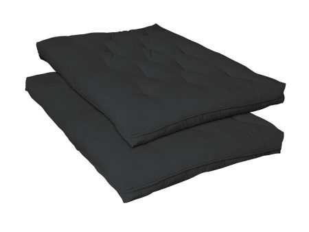 7Deluxe Innerspring Futon Pad - Black Online now