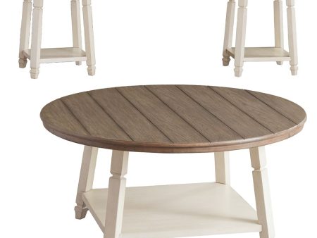 Bolanbrook - White   Brown   Beige - Occasional Table Set (Set of 3) on Sale