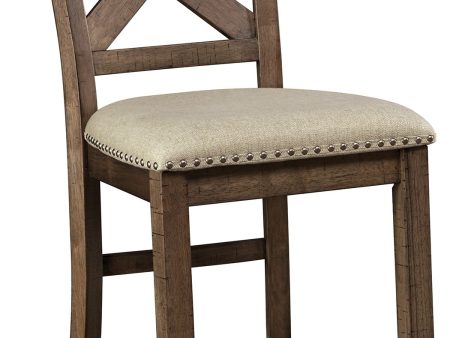 Moriville - Beige - Upholstered Barstool (Set of 2) For Sale