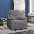 Kalen - Glider Recliner - Gray Chenille Online Sale