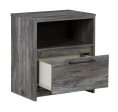 Baystorm - Gray - One Drawer Night Stand Fashion