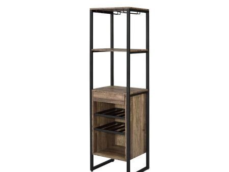 Narik - Wine Cabinet - Weathered Oak Online