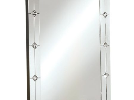 Hessa - Wall Decor - Mirrored & Faux Rhinestones Supply