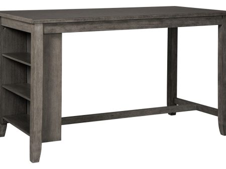 Caitbrook - Gray - Rectangular Dining Room Counter Table Cheap