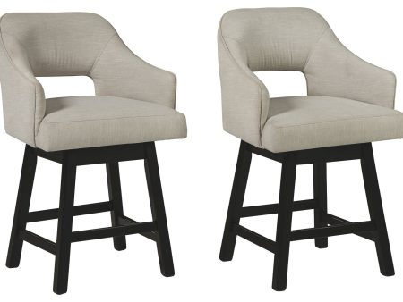 Tallenger - Upholstered Swivel Barstool (Set of 2) For Cheap