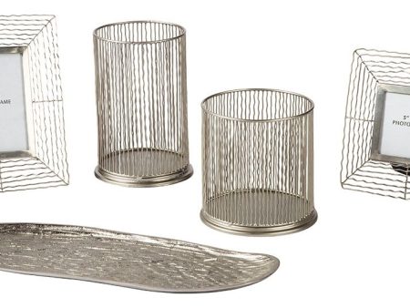 Dympna - Silver Finish - Accessory Set (Set of 5) Cheap