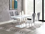 Brooklyn - 5 Piece Rectangular Dining Set - White High Gloss Discount