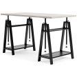 Bayflynn - White   Black - Adjustable Height Desk Cheap