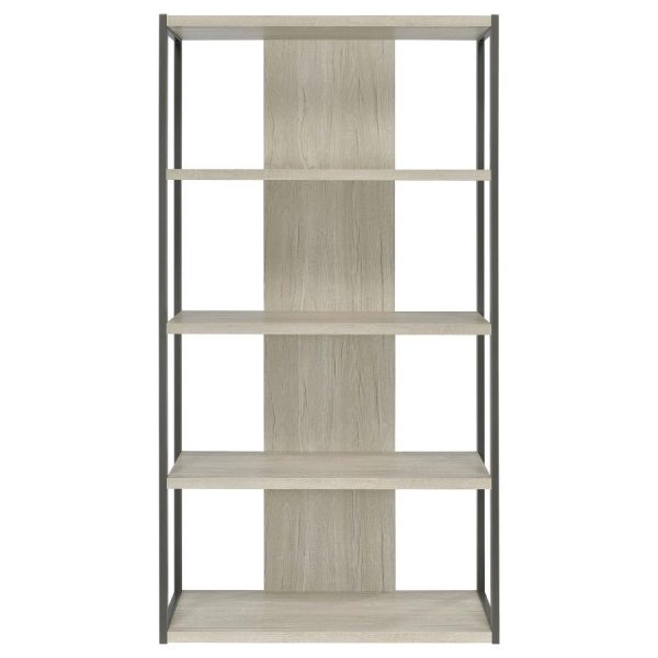 Loomis - 72  4-Shelf Bookshelf - Whitewashed Gray Online