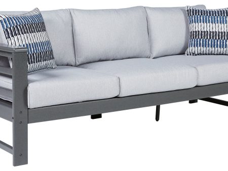 Amora - Charcoal Gray - Sofa with Cushion Sale