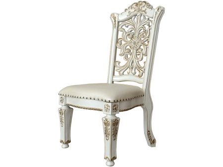 Vendom - Side Chair (Set of 2) - PU & Antique Pearl Finish - 48  Cheap