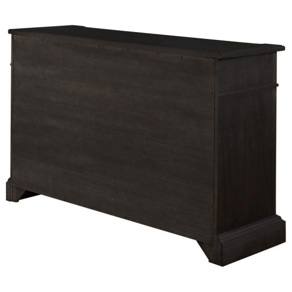 Phelps - 2 Door Sideboard Buffet Cabinet - Distressed Noir Supply