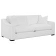 Ashlyn - Upholstered Sloped Arm Sofa - White Discount