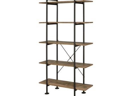 Nefo - Bookshelf - Rustic Oak & Black Finish Online now