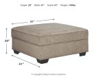 Bovarian - Stone - Ottoman With Storage Online