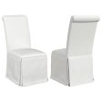 Shawna - Upholstered Skirted Dining Chair (Set of 2) - White Discount