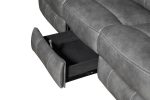 Conrad - Upholstered Padded Arm Motion Sofa - Gray For Sale